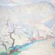 Old painting on panel signed M. Gay