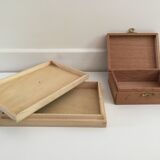 Lot of 4 vintage wood boxes