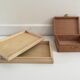 Lot de 4 boites bois vintage