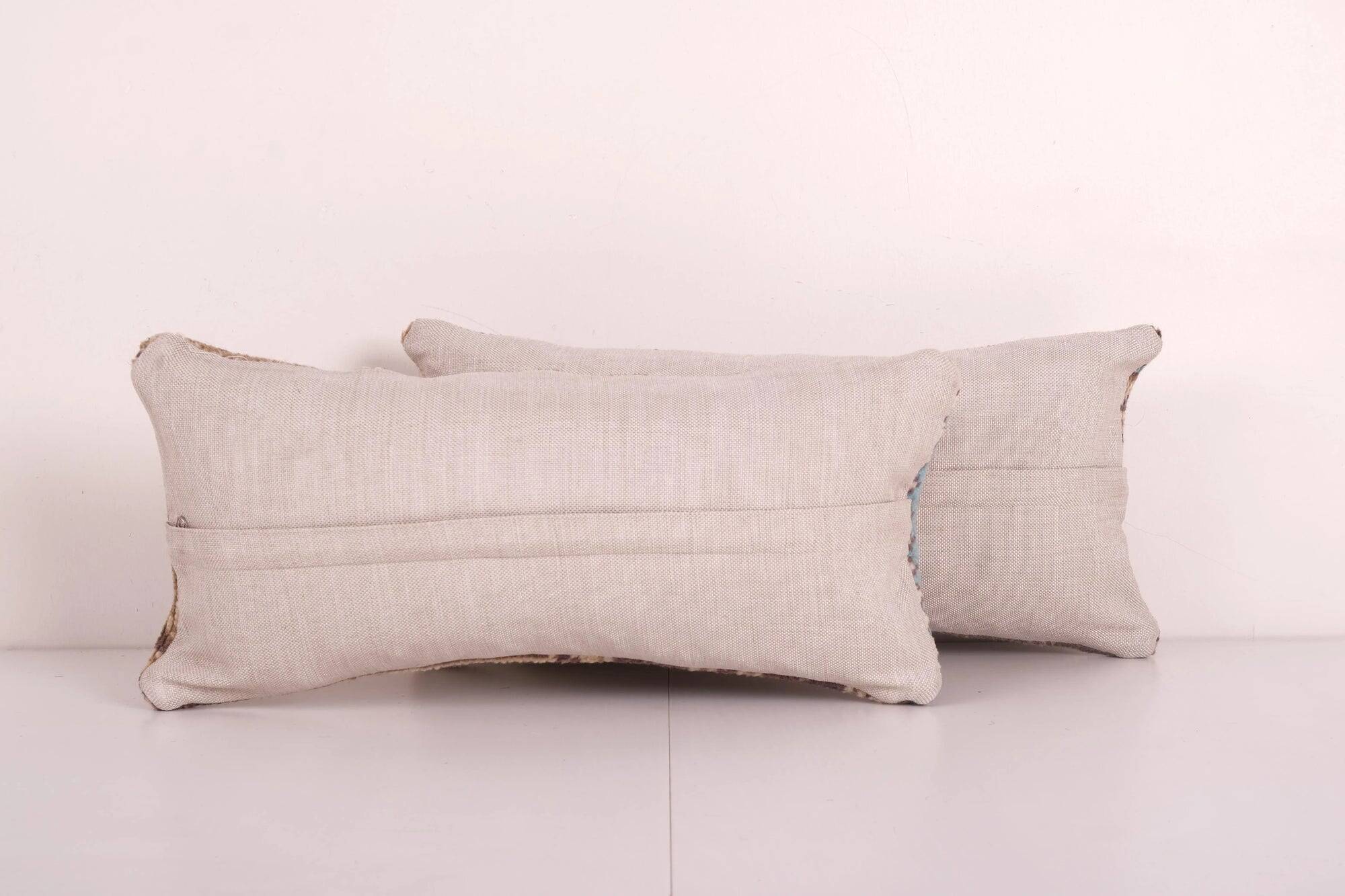 Set of 2 vintage Turkish cushion covers 25x51 cm
