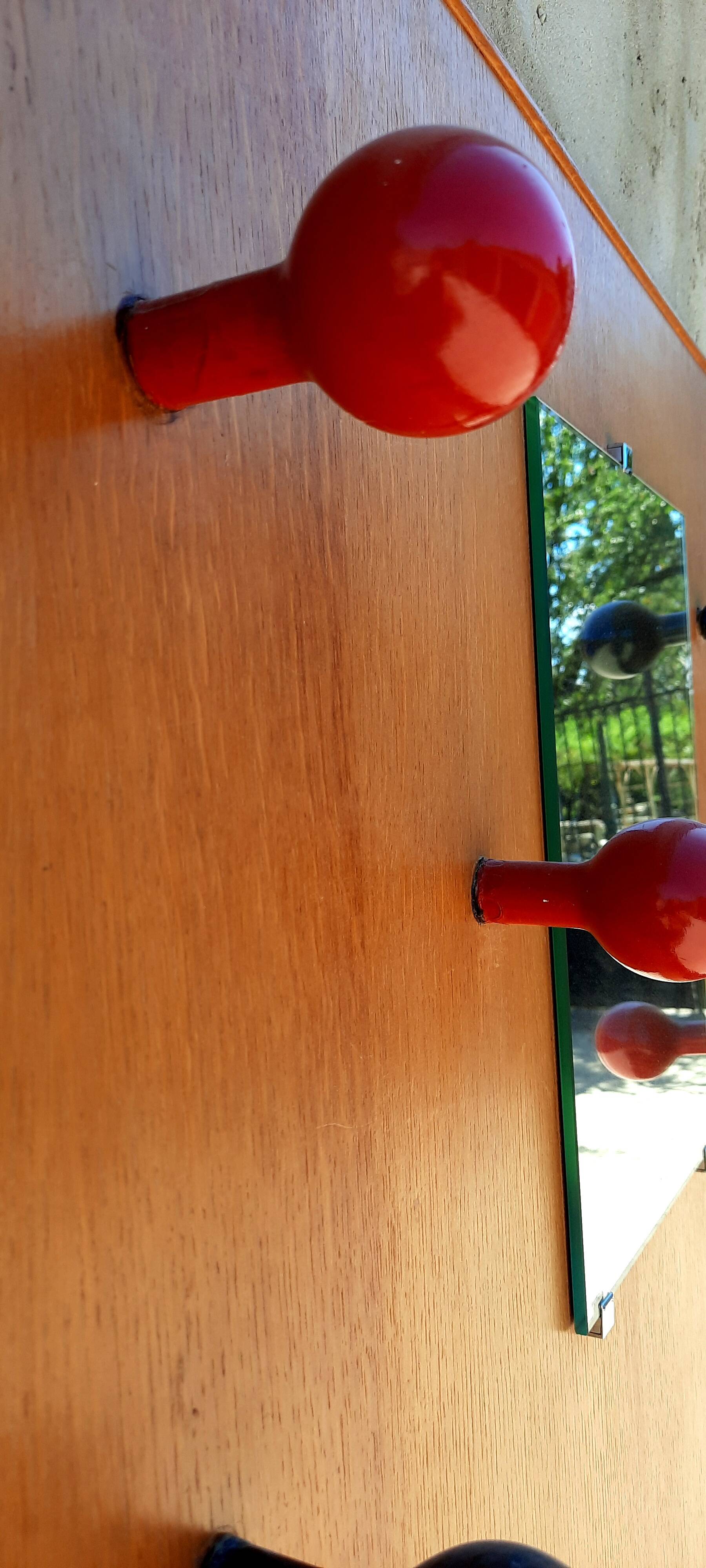 Entrance cloakroom in vintage oak veneer from the 50s/60s