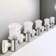 Vintage Targetti Sankei wall lights, 1960s. Lot of five wall lights.
