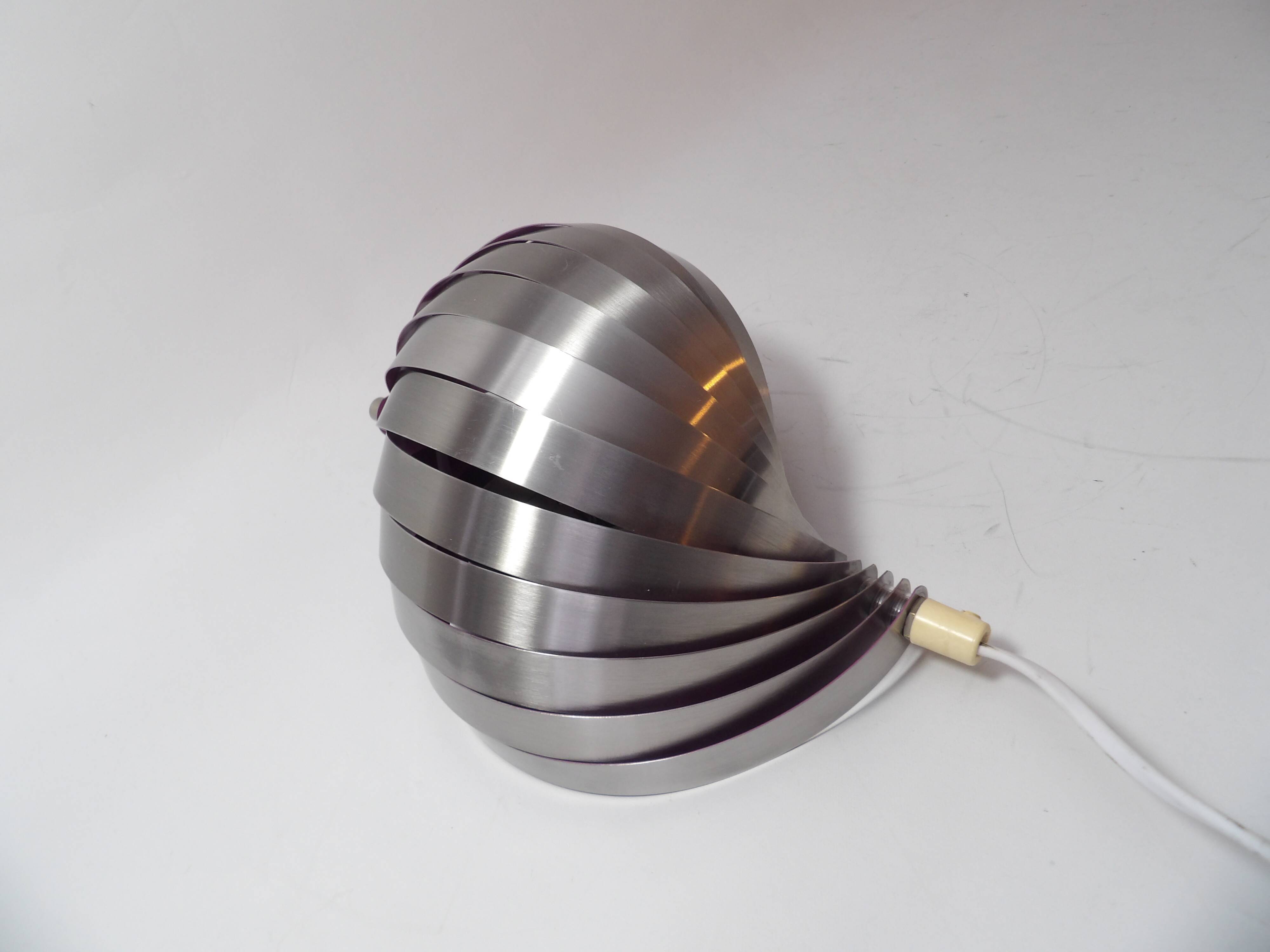 Henri Mathieu Kinetic Spiral Style Wall Light