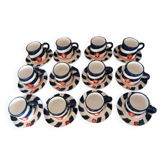 Service for 12 cups and 12 saucers