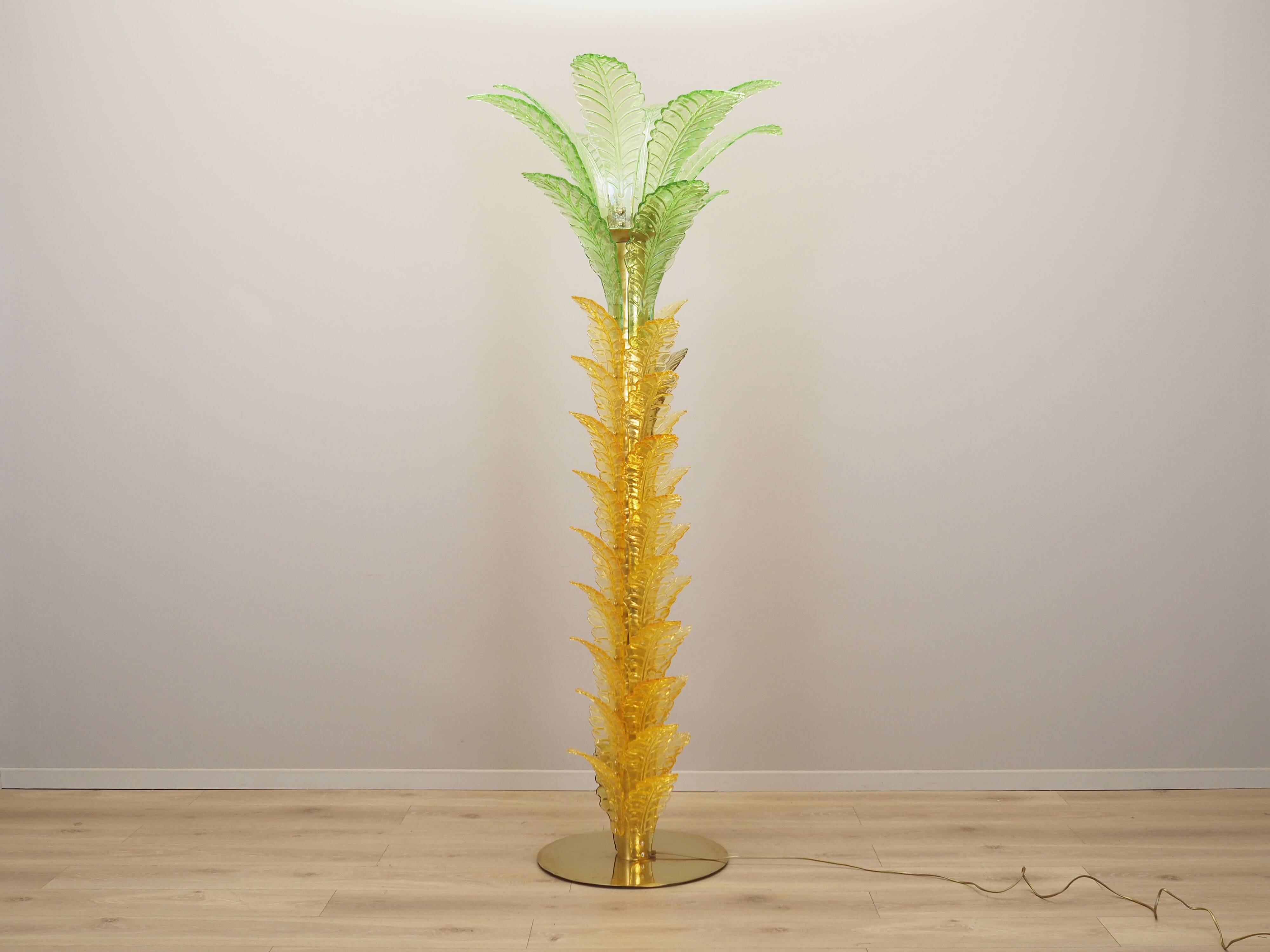 Palma lamp, Murano glass, Italian design, 1970s, manufacture: Italy
