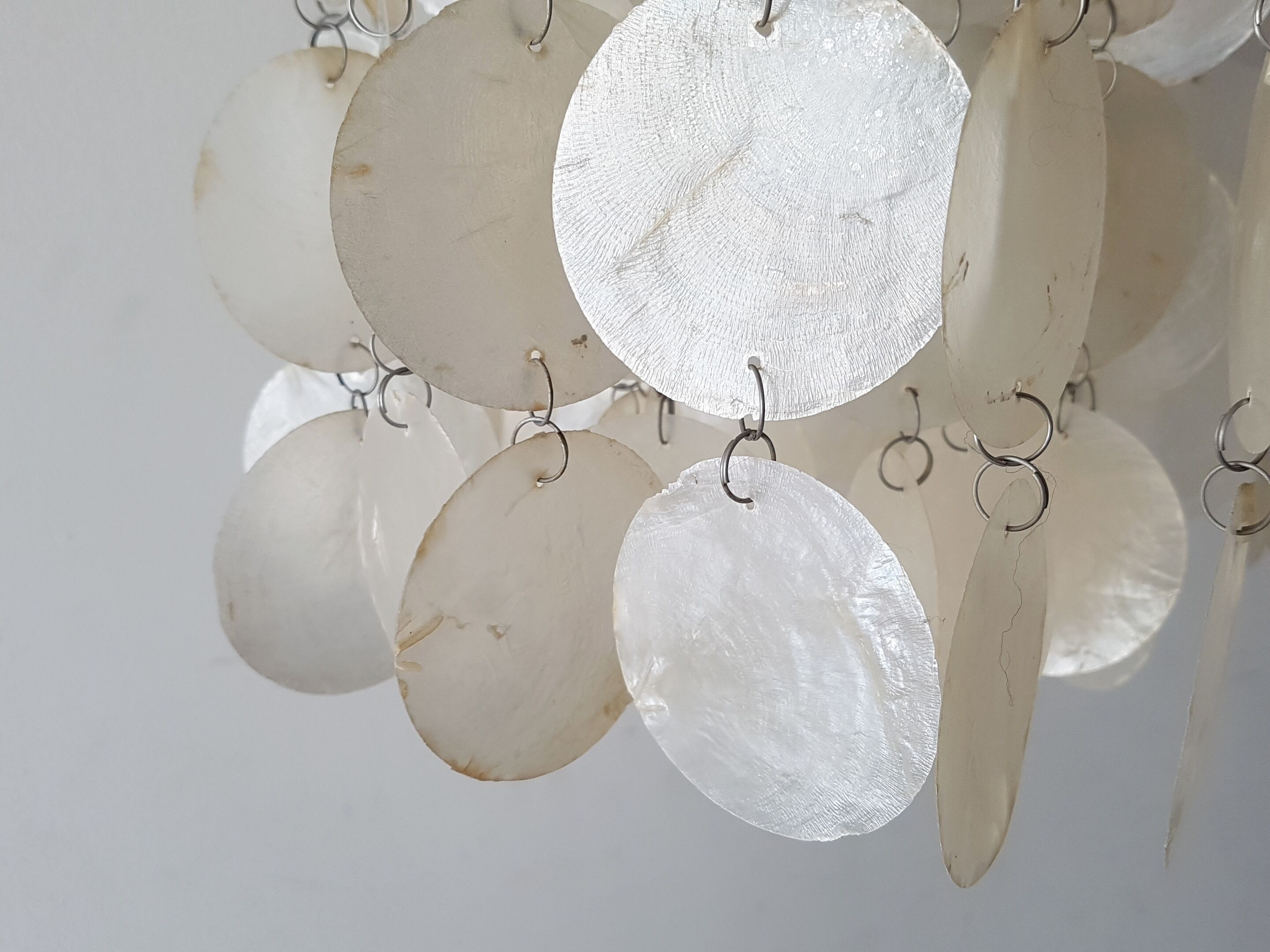 Vintage 1970 mother of Pearl chandelier