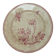 Plat rond en terre de fer de Gien modèle Aubépine rose