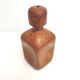 Vintage whisky decanter bottle glass and leather Havana color
