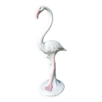 Large vintage flamingo ceramic 1970