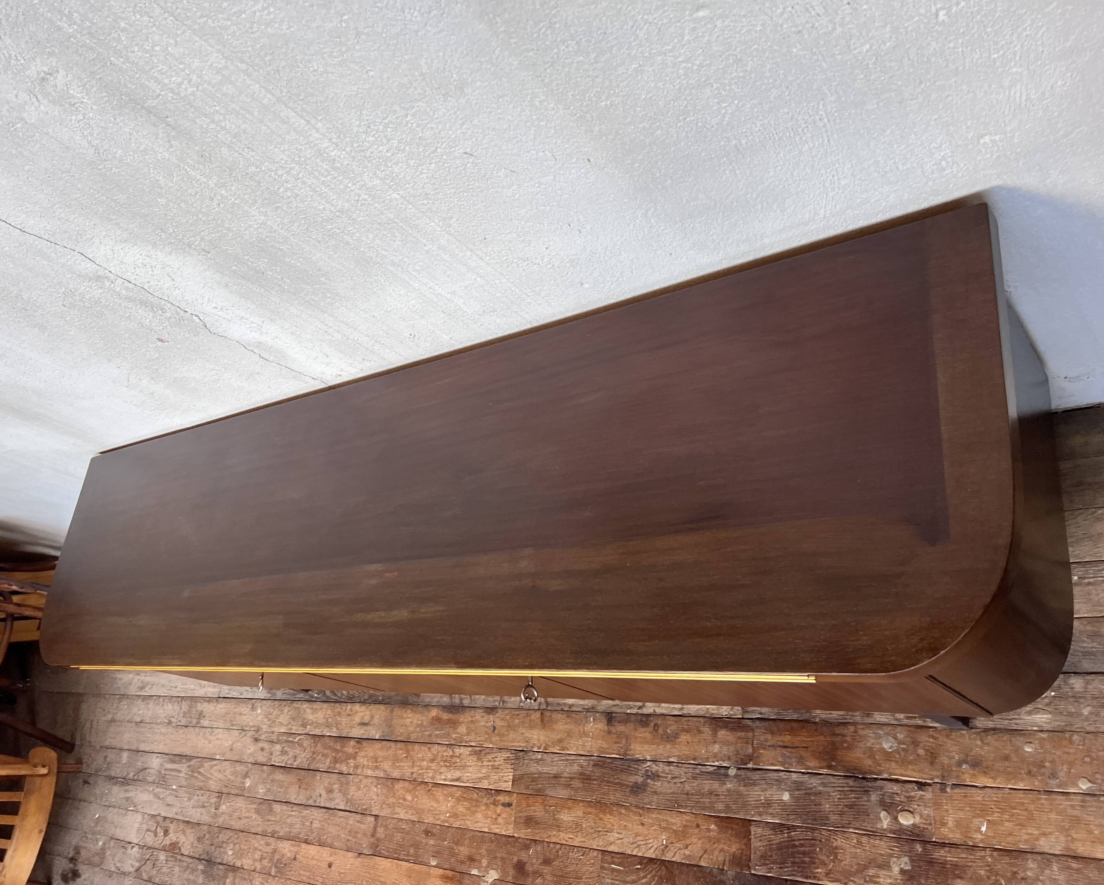 Enfilade vintage hifi tv stand compass feet