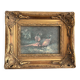 Ancient Impressionist Painting Hunting Pheasant English Rococo Frame