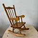 Grande chaise à bascule en bois jouet enfant vintage