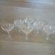 6 coupes à champagne anciennes en cristal