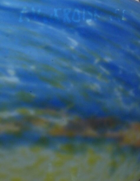 Art Deco chandelier in glass paste