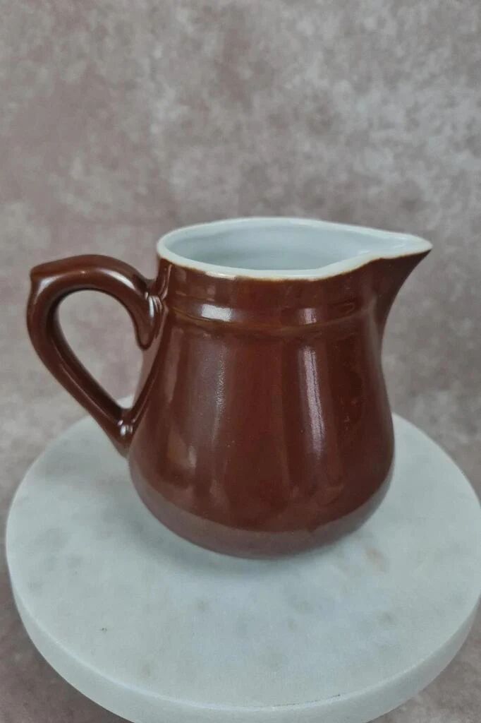 Vintage Apilco brown porcelain jug