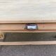 Parisian desk from the 1940s stripped to raw solid wood, 120cm.
