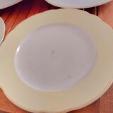 7 flat plates Sarreguemines Hugues