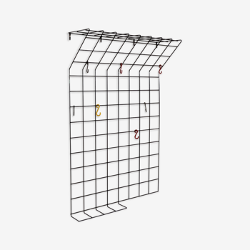 Wire coat rack by Karl Fichtel for Drahtwerke Erlau 1950s