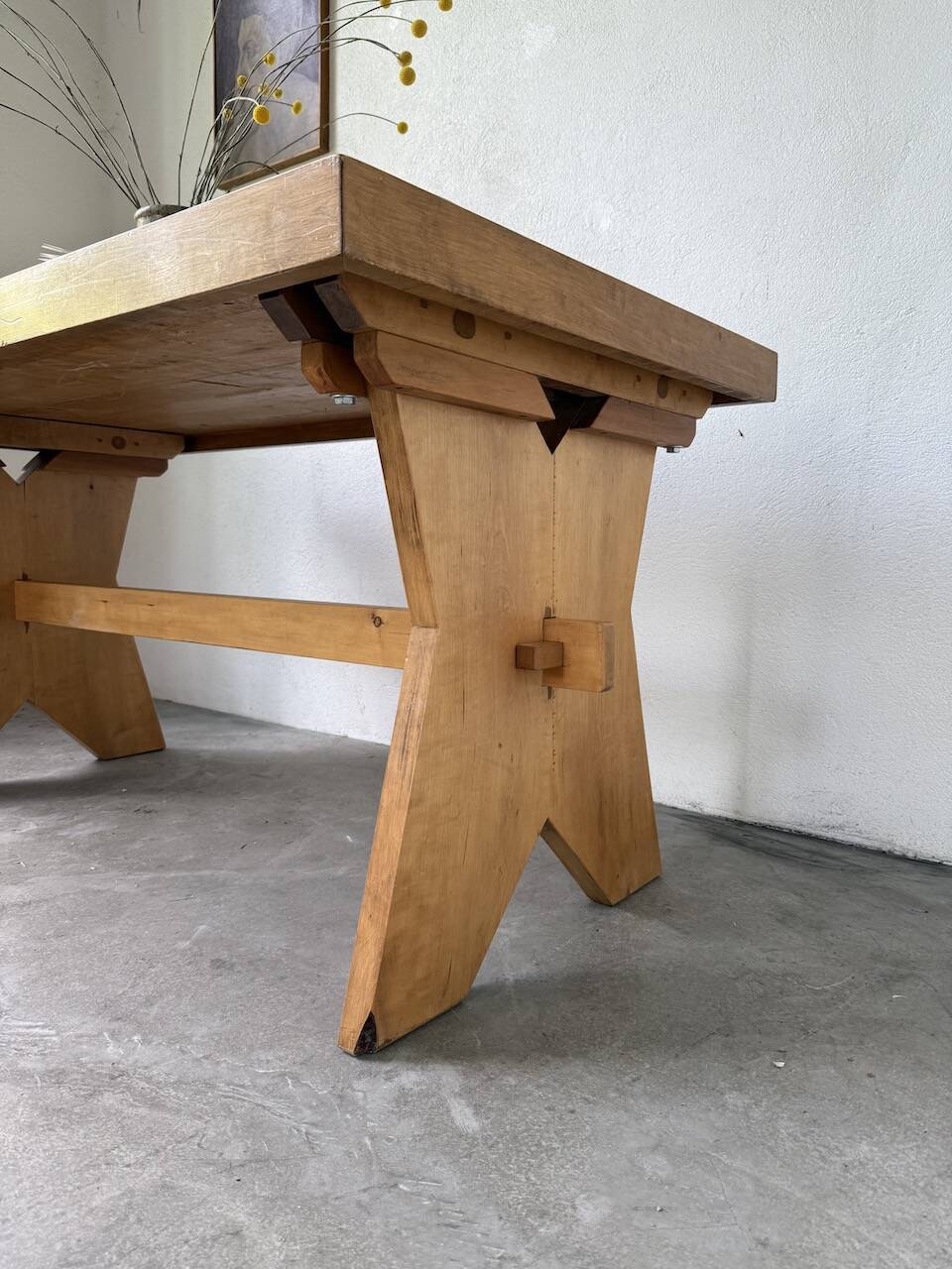 1950s beech mountain furniture table