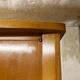 Scandinavian wardrobe 1960 honey color 4 doors L 205 cm