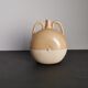French soliflore vase in enamelled sandstone / signature / French ceramics / artisanal work