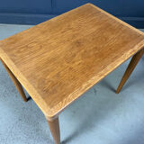 H.W. Klein. Bramin, three set tables/side tables, oak, 1960s, Denmark