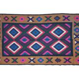 Handwoven vintage Romanian carpet 234x138cm