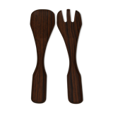 Cutlery plastic salad vintage teak