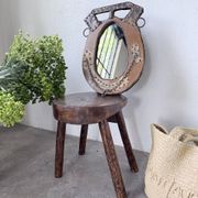 Brutalist handcrafted mirror "horse"