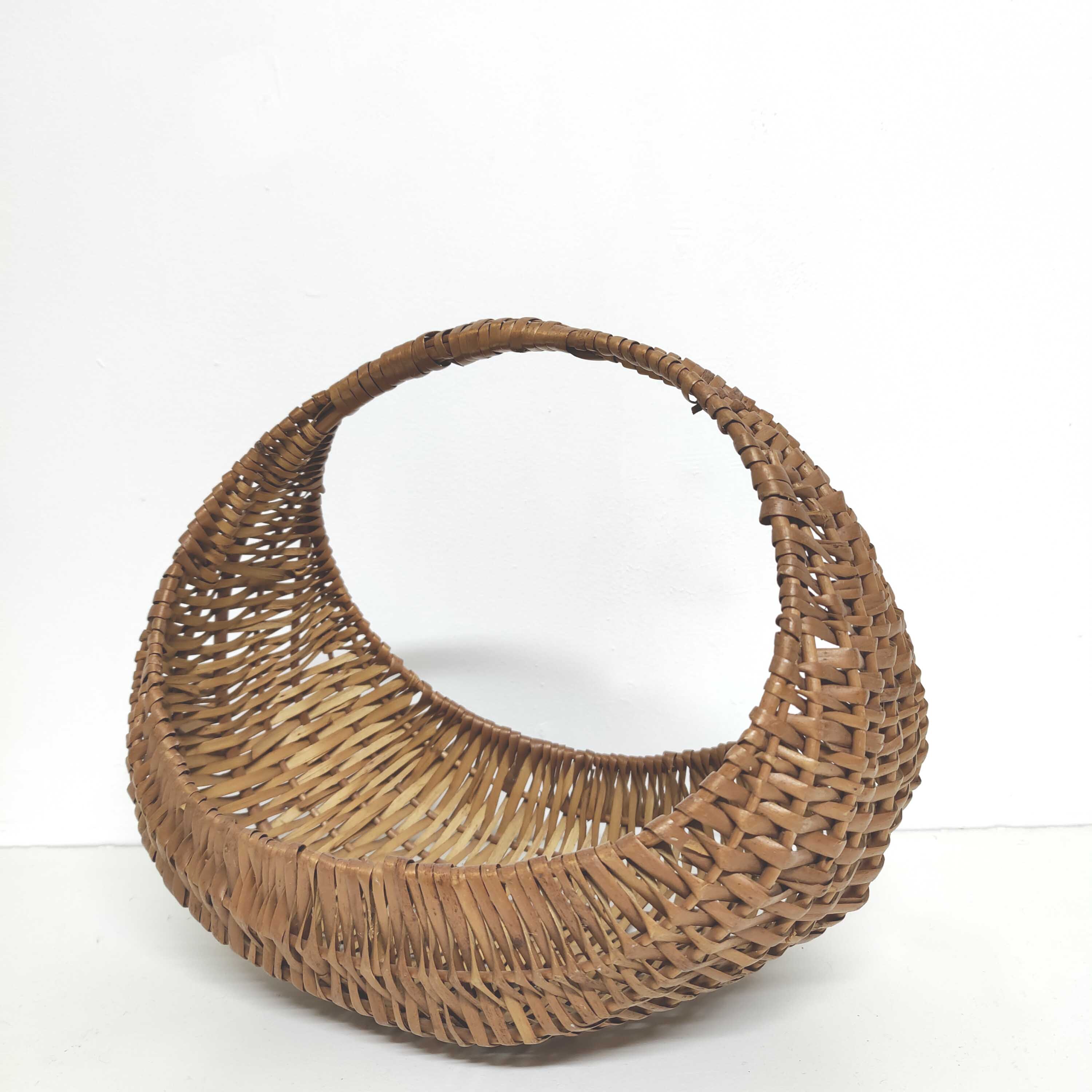 Panier gondole riviera osier 1960