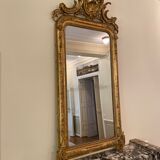 Old mercury mirror with pediment