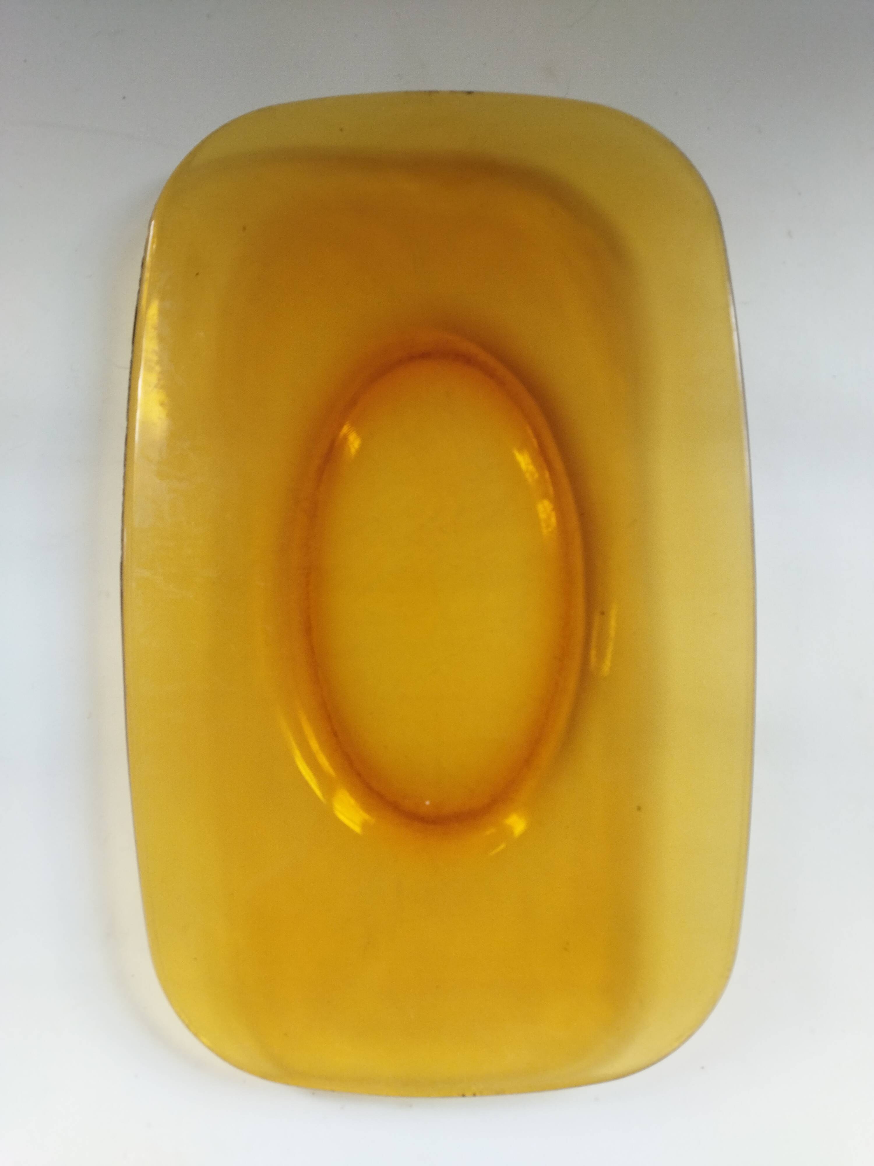 Vereco rectangular amber dish