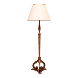 Stunning large Antique Biedermeier Burl floor lamp . Germany
