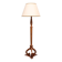 Stunning large Antique Biedermeier Burl floor lamp . Germany