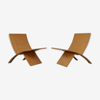 Pair of chairs Laminex Jens Nielsen