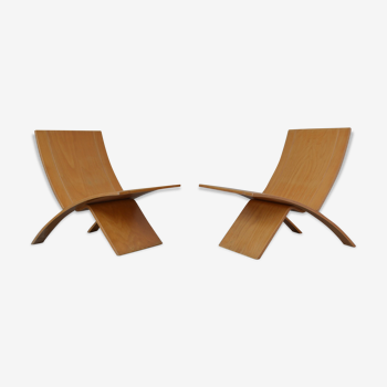 Paire de chaises Laminex Jens Nielsen