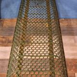 1950s perforated metal bench