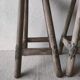 Paire de tabourets hauts rustiques