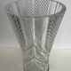 Large molded crystal vase