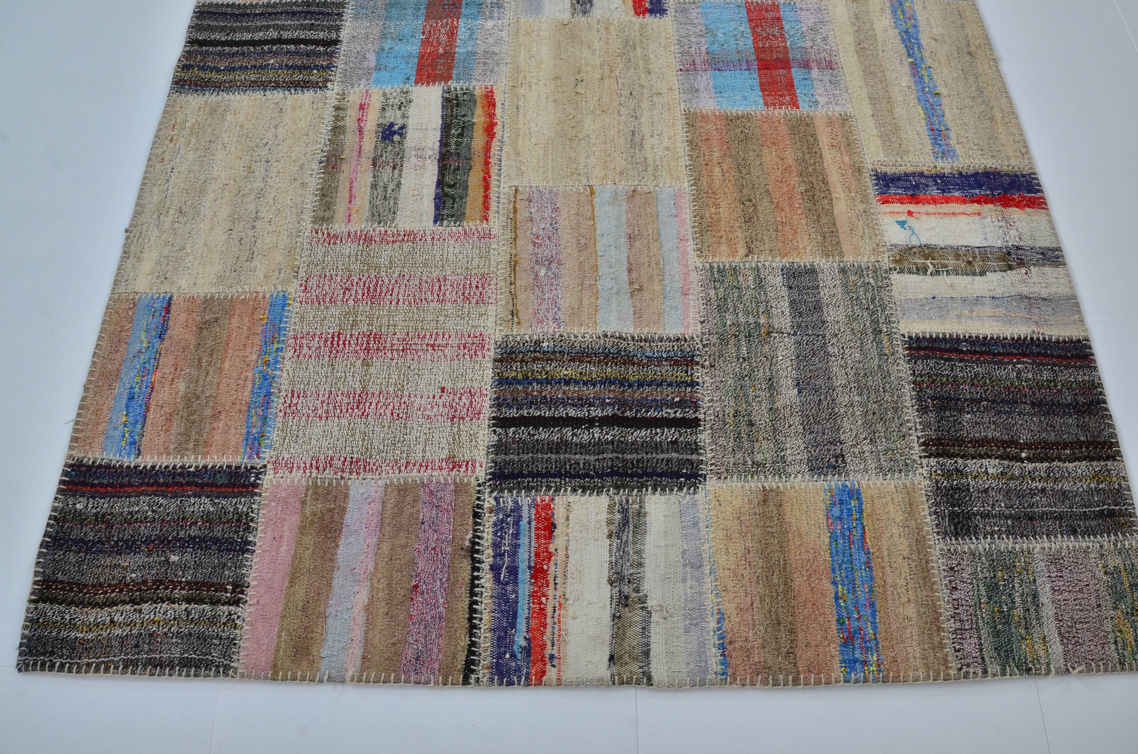 Vintage Anatolian Oushak Patchwork Rug sku 3040