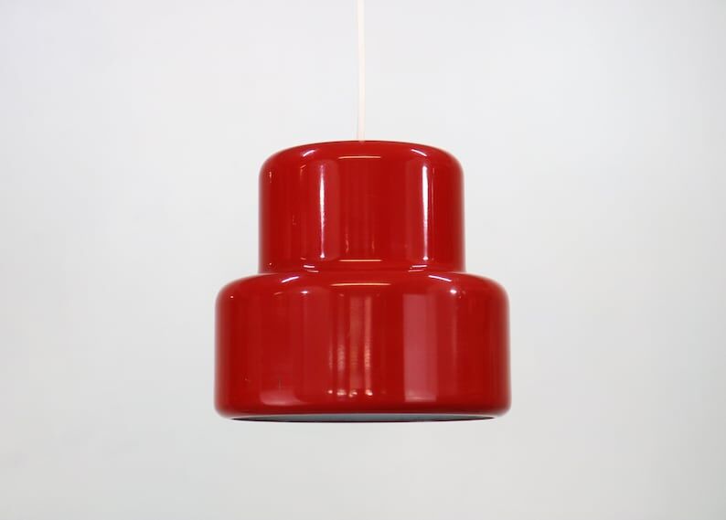 Suspension rouge Jo Hammerborg années 1960
