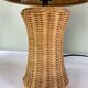 Paire de lampes en osier