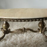 Brass and onyx coffee table