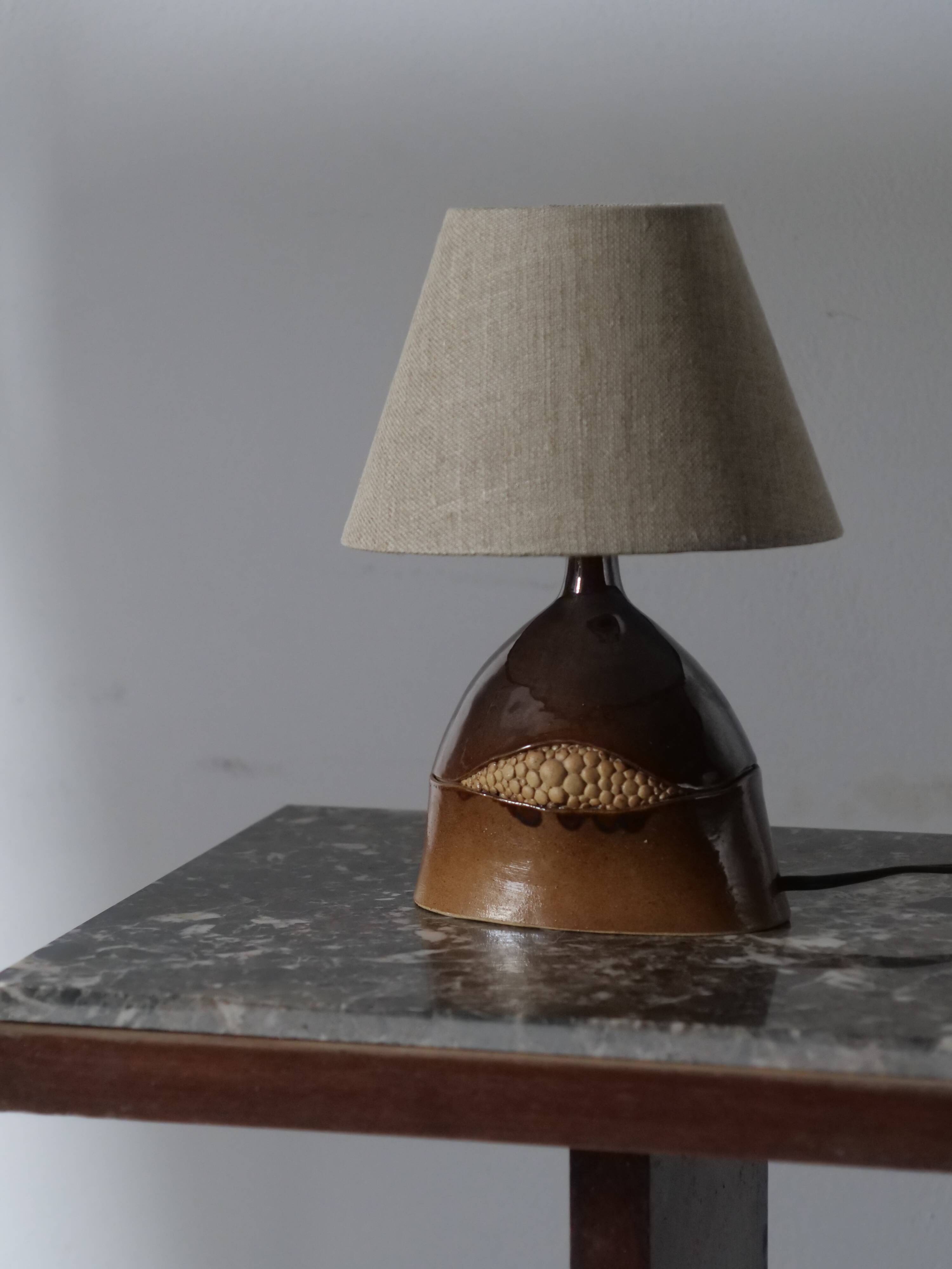 unique vintage ceramic lamp from the 70s