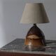 unique vintage ceramic lamp from the 70s
