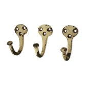 Old country beige cast iron hooks