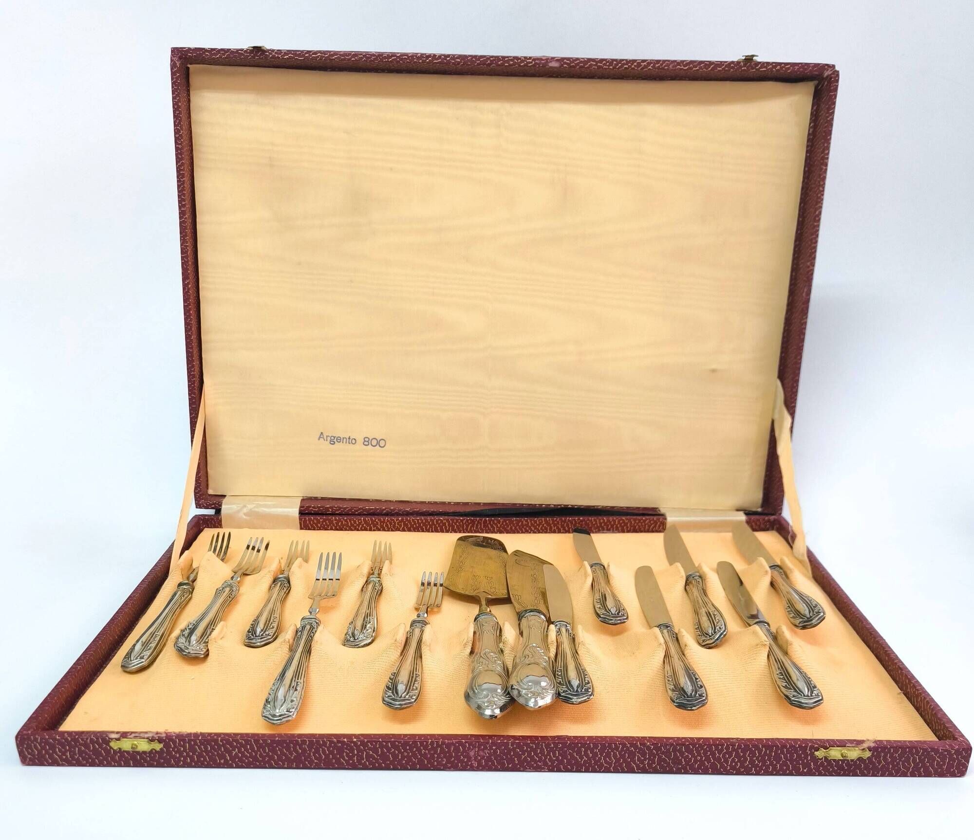 Vintage Solingen cutlery, 800 silver and stainless steel (1940s-1950s)