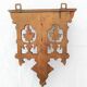 Etagere ancienne murale en bois découpé et sculpté début du 20e siècle