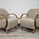 Chaises de salon Art Déco par Jindřich Halabala, années 1950, ensemble de 2