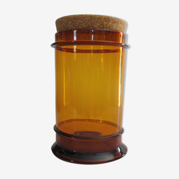 Pharmacy amber glass jar